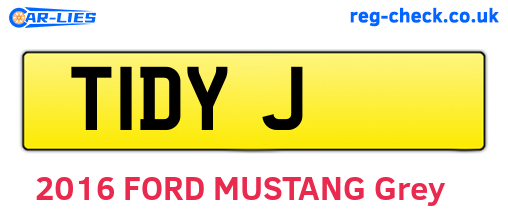 T1DYJ are the vehicle registration plates.