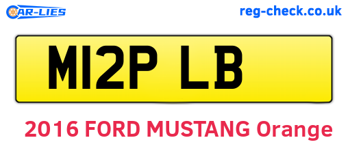 M12PLB are the vehicle registration plates.