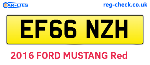 EF66NZH are the vehicle registration plates.