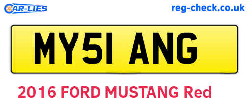 MY51ANG are the vehicle registration plates.