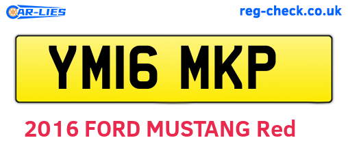 YM16MKP are the vehicle registration plates.
