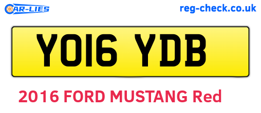 YO16YDB are the vehicle registration plates.