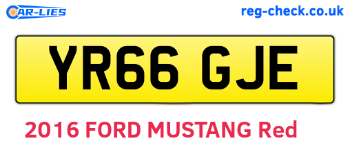 YR66GJE are the vehicle registration plates.
