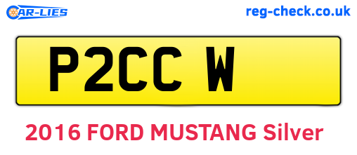 P2CCW are the vehicle registration plates.