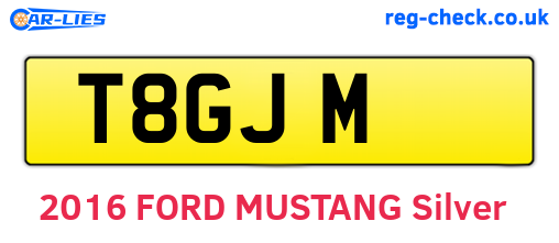 T8GJM are the vehicle registration plates.
