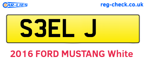 S3ELJ are the vehicle registration plates.