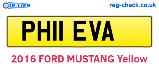 PH11EVA are the vehicle registration plates.