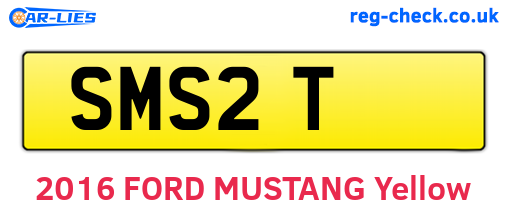 SMS2T are the vehicle registration plates.