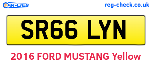SR66LYN are the vehicle registration plates.
