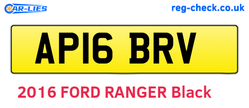 AP16BRV are the vehicle registration plates.