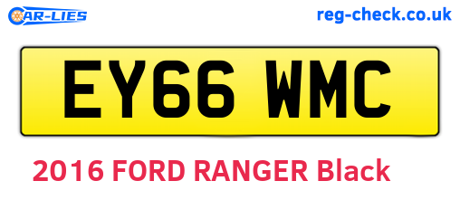 EY66WMC are the vehicle registration plates.