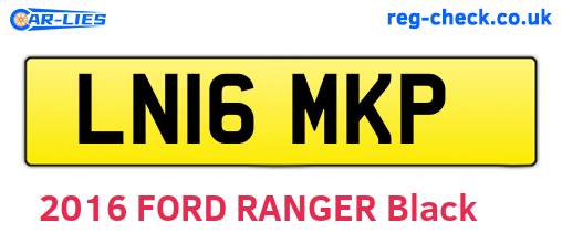 LN16MKP are the vehicle registration plates.