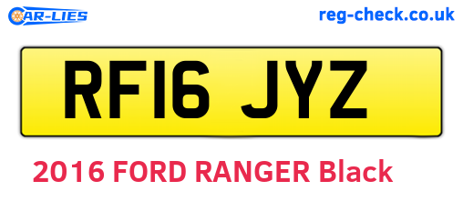 RF16JYZ are the vehicle registration plates.