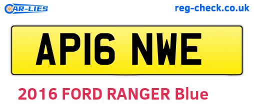 AP16NWE are the vehicle registration plates.