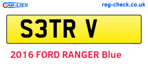 S3TRV are the vehicle registration plates.