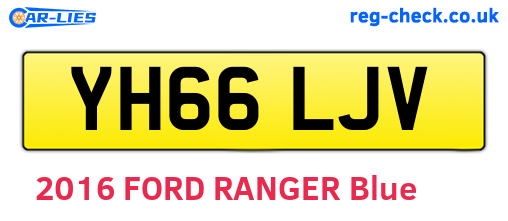 YH66LJV are the vehicle registration plates.