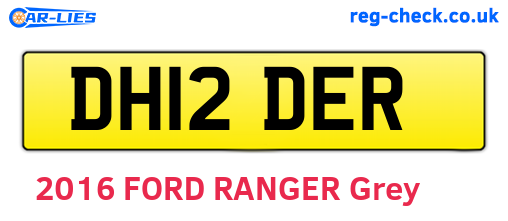 DH12DER are the vehicle registration plates.