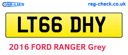 LT66DHY are the vehicle registration plates.