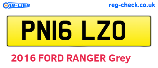 PN16LZO are the vehicle registration plates.