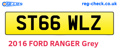ST66WLZ are the vehicle registration plates.