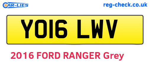 YO16LWV are the vehicle registration plates.