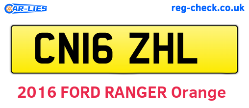 CN16ZHL are the vehicle registration plates.