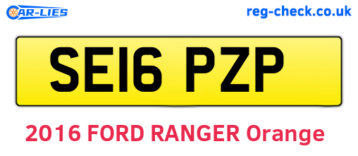 SE16PZP are the vehicle registration plates.