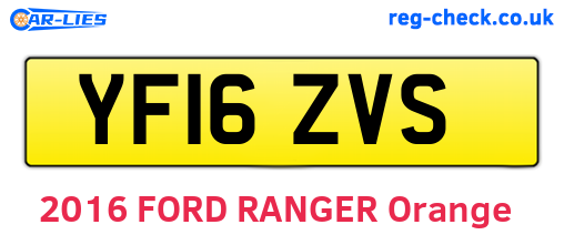 YF16ZVS are the vehicle registration plates.