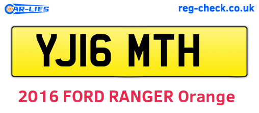 YJ16MTH are the vehicle registration plates.