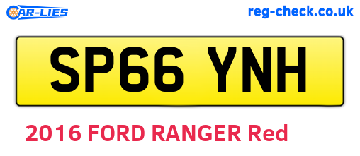 SP66YNH are the vehicle registration plates.