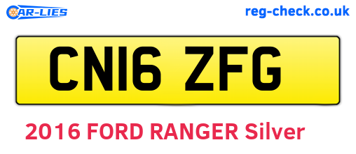 CN16ZFG are the vehicle registration plates.