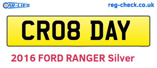 CR08DAY are the vehicle registration plates.
