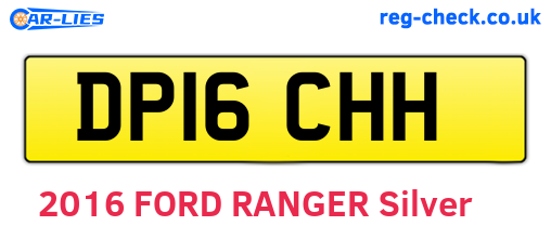 DP16CHH are the vehicle registration plates.