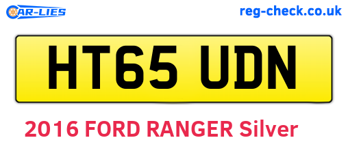 HT65UDN are the vehicle registration plates.