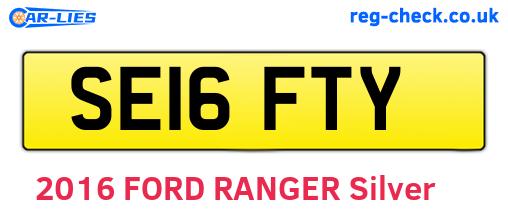 SE16FTY are the vehicle registration plates.