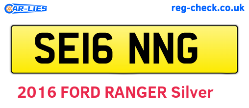 SE16NNG are the vehicle registration plates.