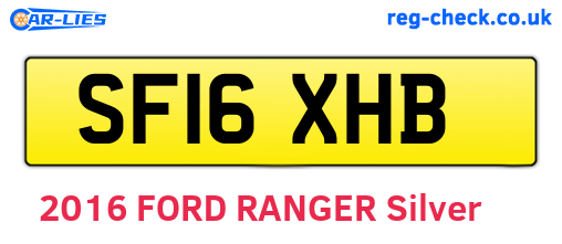 SF16XHB are the vehicle registration plates.