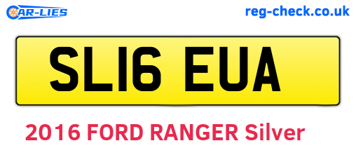 SL16EUA are the vehicle registration plates.