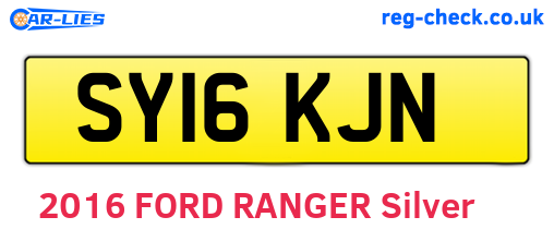 SY16KJN are the vehicle registration plates.