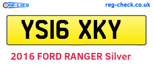 YS16XKY are the vehicle registration plates.