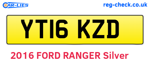YT16KZD are the vehicle registration plates.