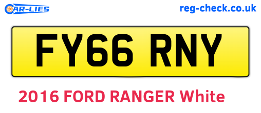 FY66RNY are the vehicle registration plates.