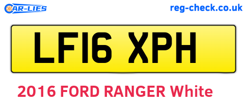 LF16XPH are the vehicle registration plates.