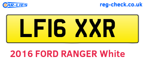 LF16XXR are the vehicle registration plates.