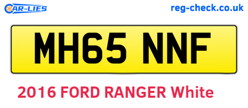 MH65NNF are the vehicle registration plates.