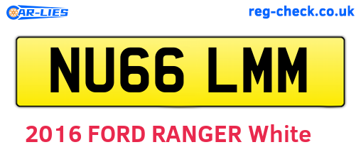 NU66LMM are the vehicle registration plates.