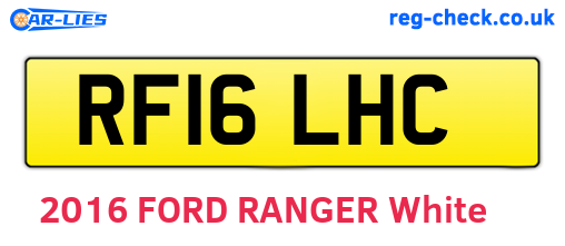 RF16LHC are the vehicle registration plates.
