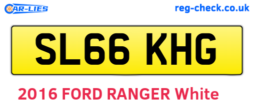SL66KHG are the vehicle registration plates.