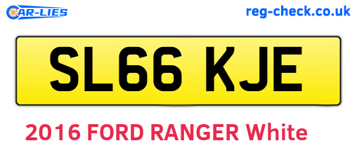 SL66KJE are the vehicle registration plates.
