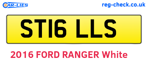 ST16LLS are the vehicle registration plates.